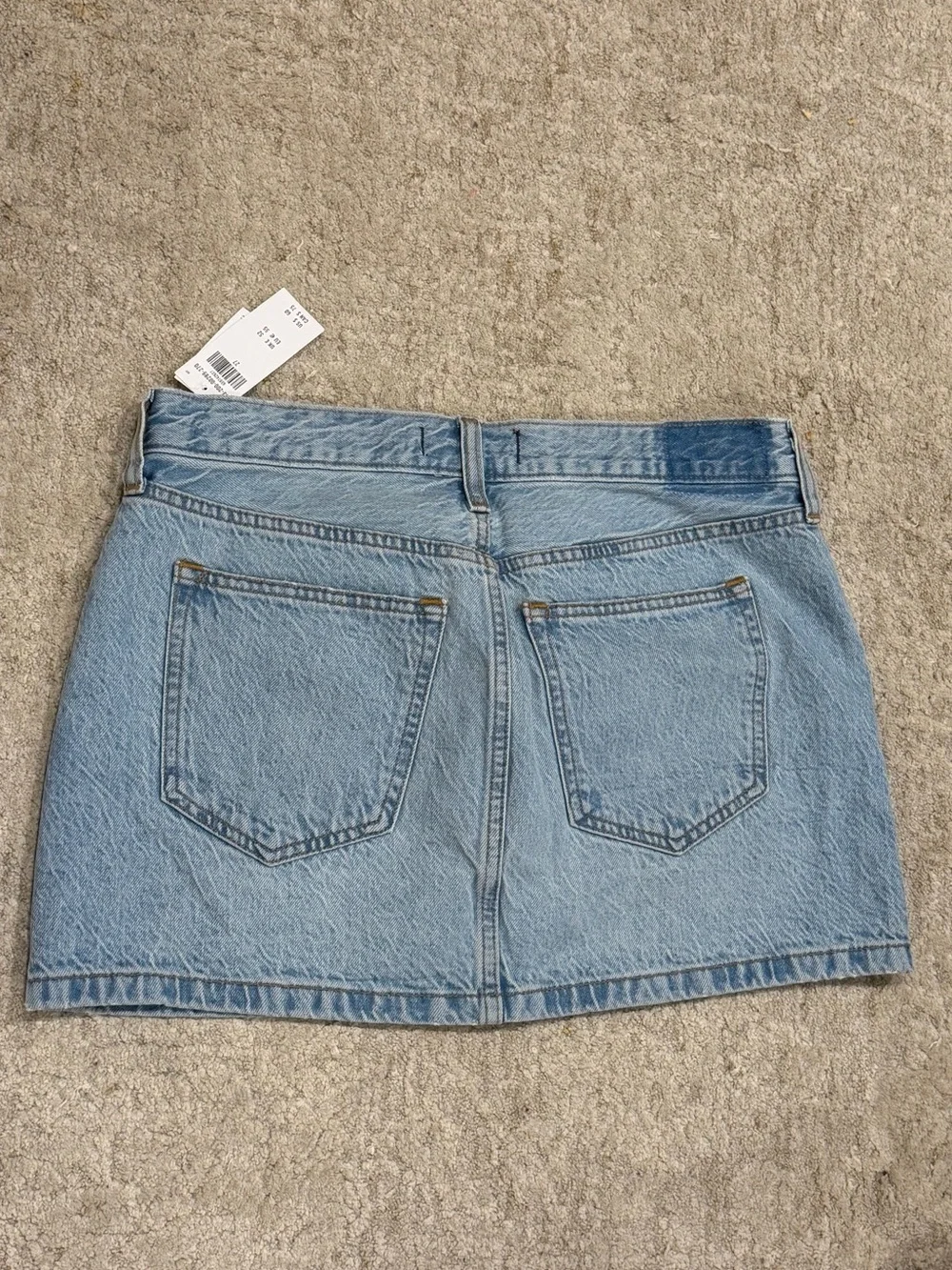 Abercrombie and fitch Light Blue Denim Mini Skirt - Low Rise - Picture 5 of 5